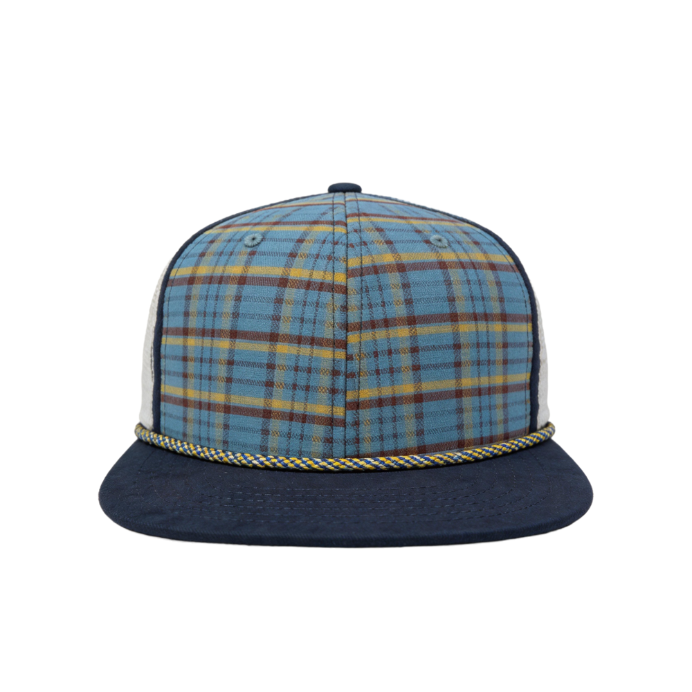 Vintage Plaid Royal Blue Baseball Cap