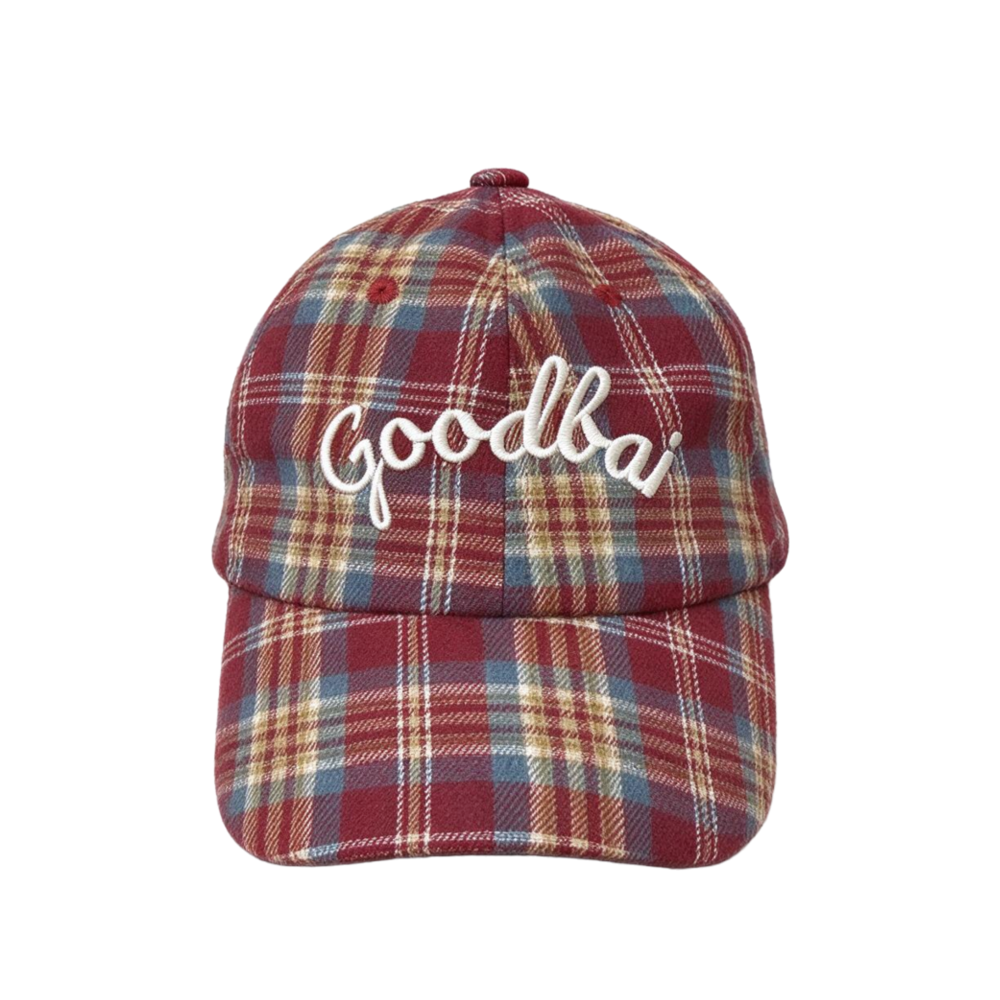 Retro Plaid Red Baseball Cap