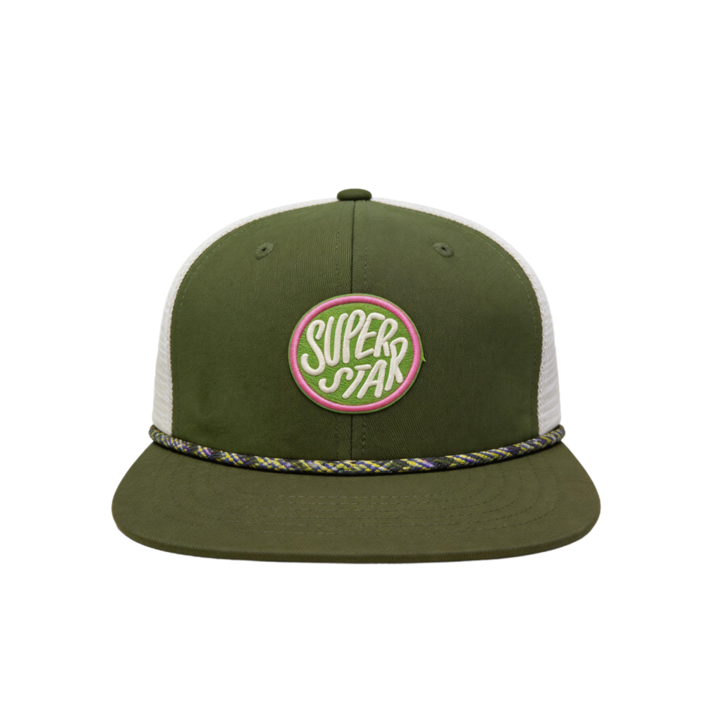 Vintage Badges Olive Baseball Cap