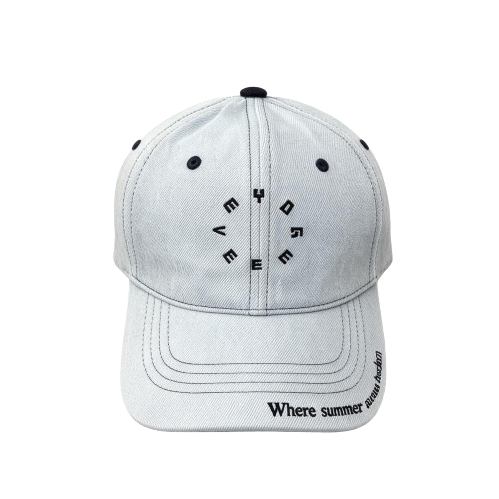 Retro Collegiate Gray Baseball Cap