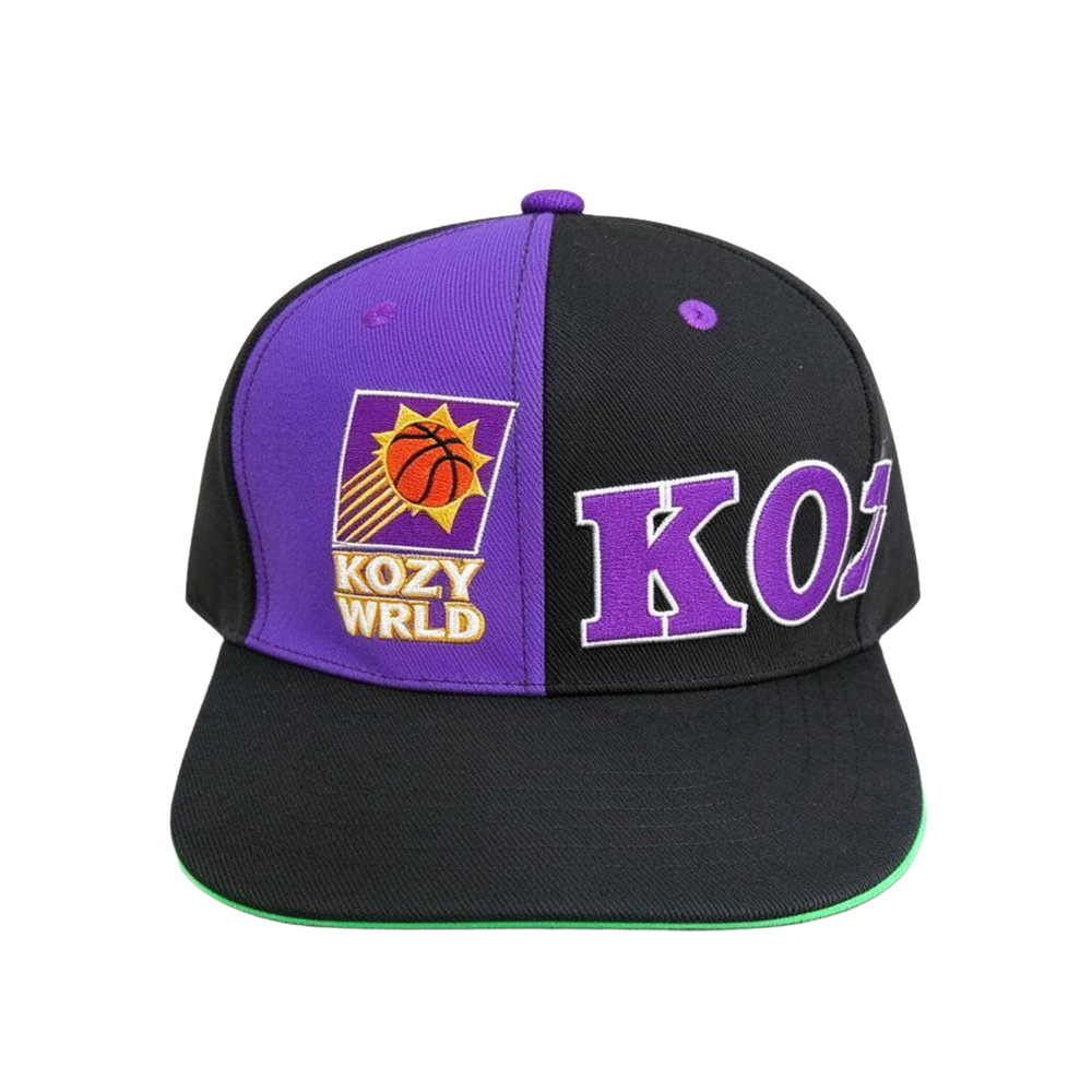 Streetwear Colorblock Custom Purple Baseball Cap